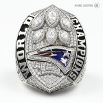 2018 New England Patriots Super Bowl Ring/Pendant (Player-C.Z. logo)